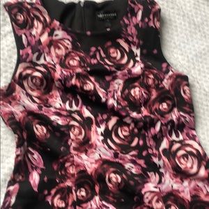Women rose print dress